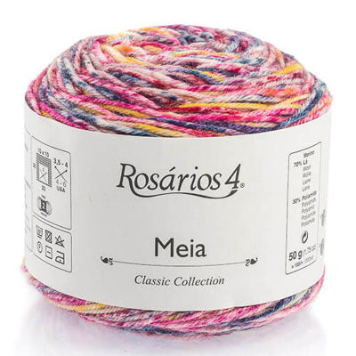 Rosarios 4 Meia Print 4ply