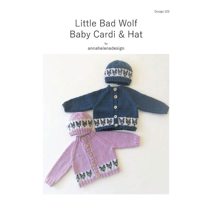 123 Little Bad Wolf Baby Cardi & Hat by annahelenadesign