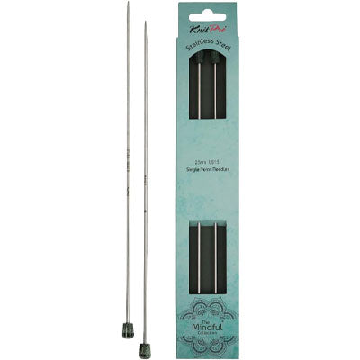 Knit Pro The Mindful Collection Single Pointed Needles 25cm