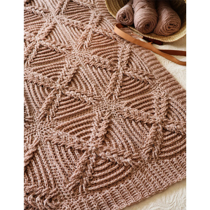 214 Dutch Braid Motif Afghan