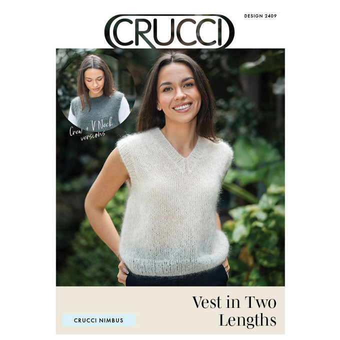 2409 Vest in Two Lengths Knitting Pattern | Knit World NZ