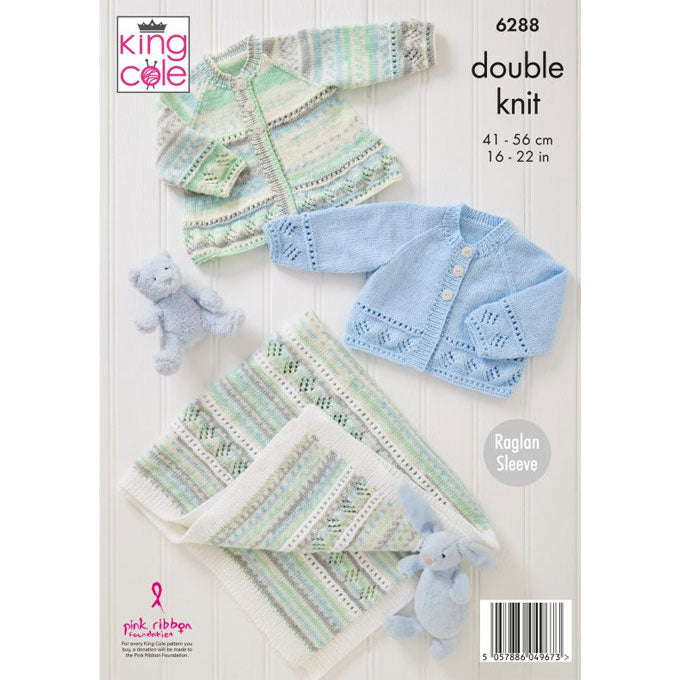 6288 Jacket, Cardigan and Blanket