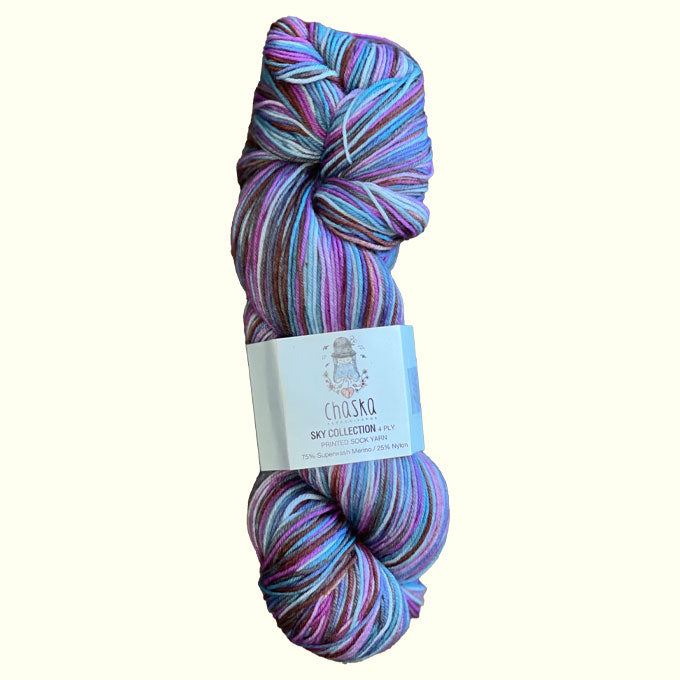 Chaska Sky Collection 4ply Printed Sock Yarn