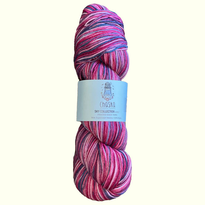 Chaska Sky Collection 4ply Printed Sock Yarn