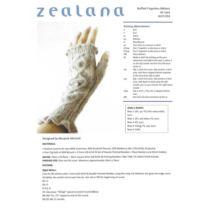 Ruffled Fingerless Mittens