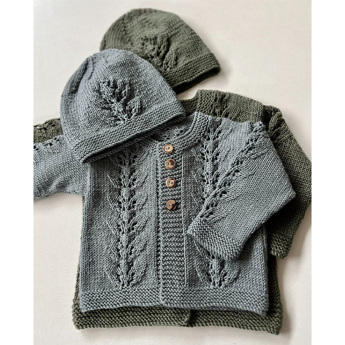 Abby Cardigan & Hat 8ply