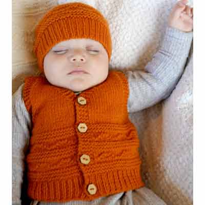 BC145 Finlay Vest and Hat 8ply