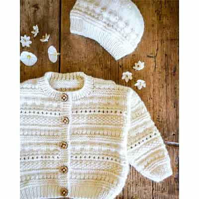 BC150 Lowen Cardi and Hat 8ply