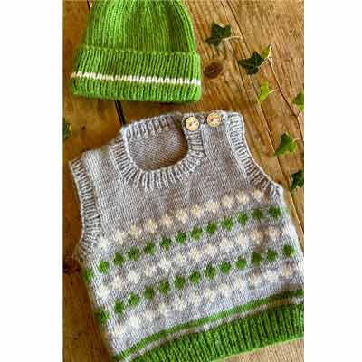 BC118 Cypress Vest and Beanie 8ply