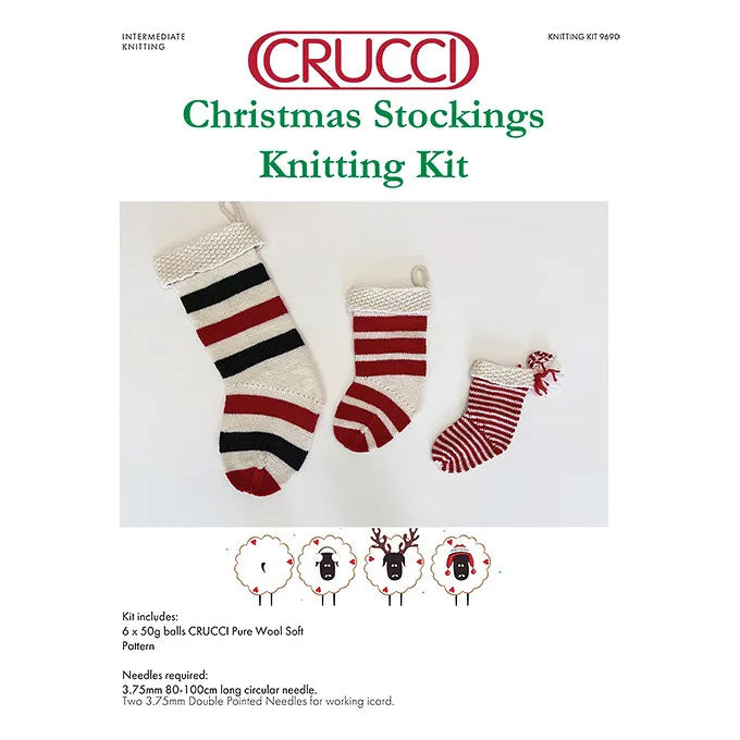 Crucci Christmas Stocking Knitting Kit