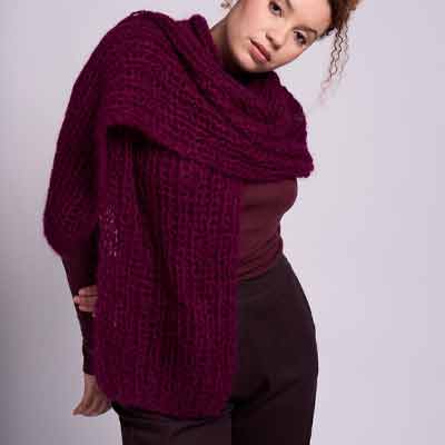 Mode at Rowan Como Beanie Scarf by Quail Studio