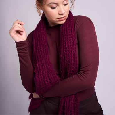 Mode at Rowan Como Beanie Scarf by Quail Studio