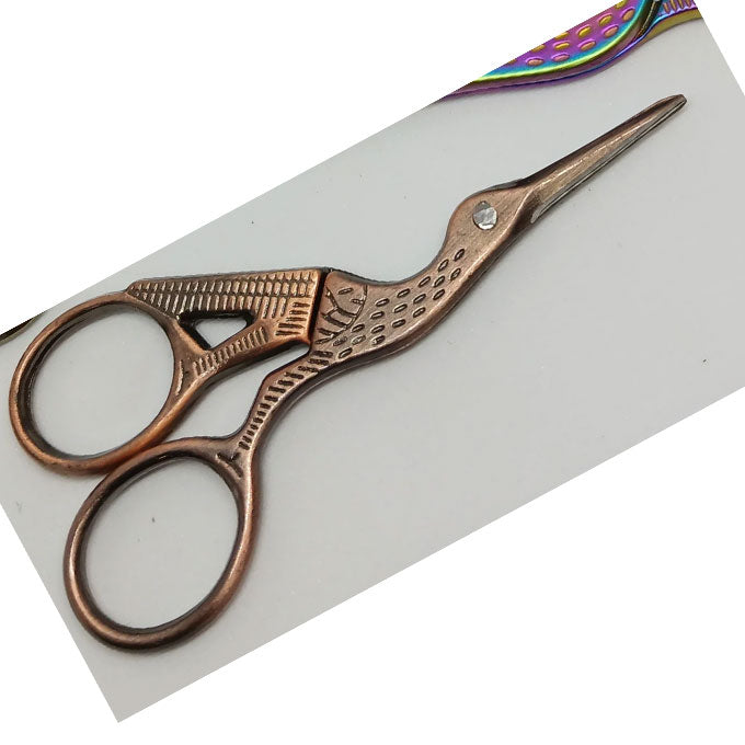 Stork Embroidery Scissors 9cm