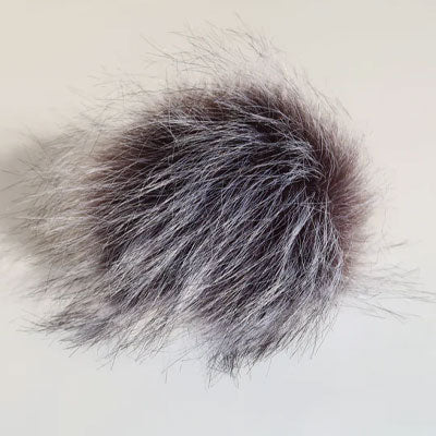Faux Fur Pom Pom 12cm