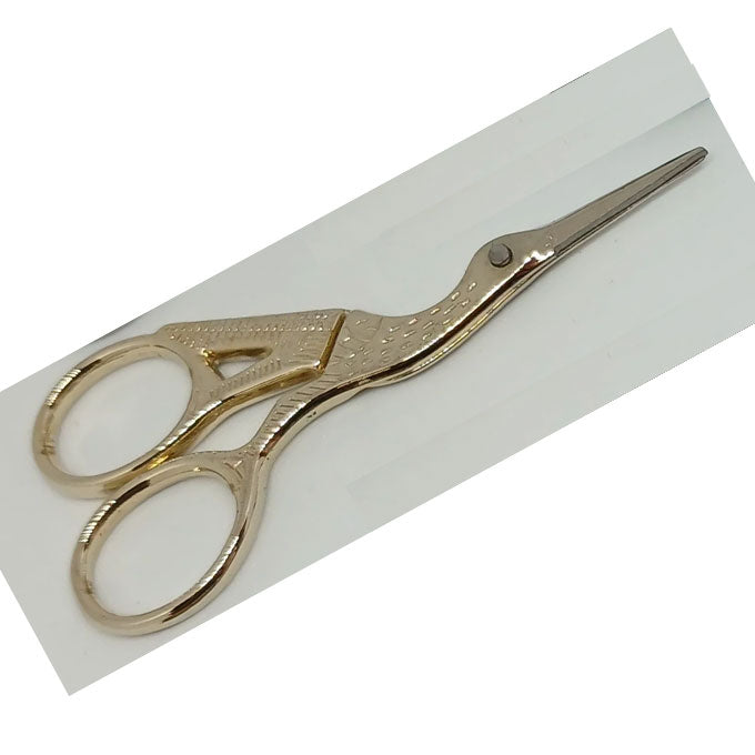Stork Embroidery Scissors 9cm