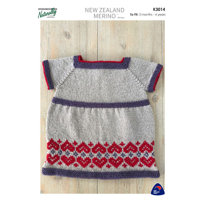 K3014 Dress with Heart Detail Hem