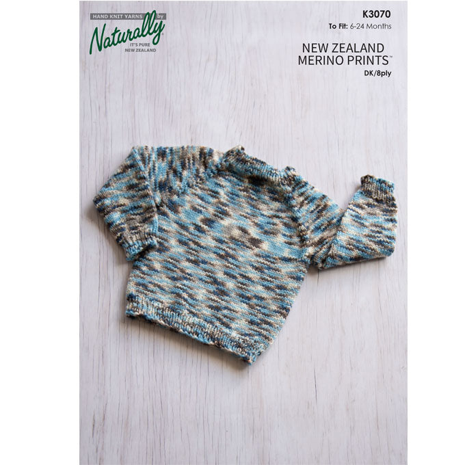 K3070 Top Down Raglan Jumper in Print