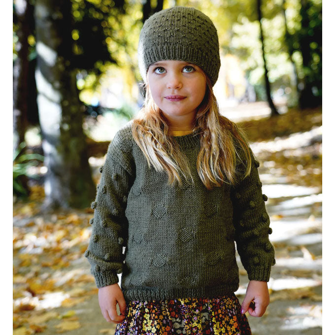 LF39 Olive Sweater and Hat