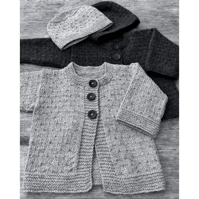 Mika Petite Cardigan & Hat 4ply