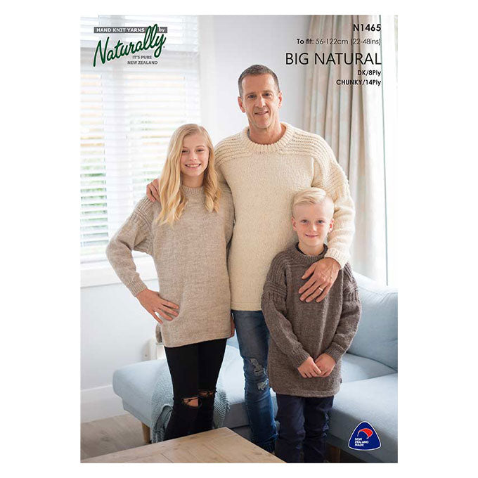N1465 Family Sweater in 8ply/14ply