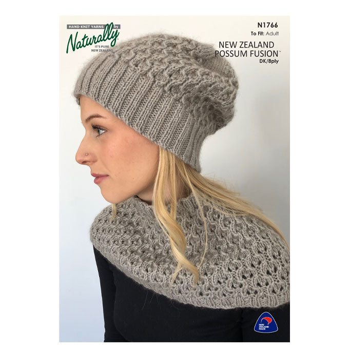 N1766 Lace Cowl & Beanie