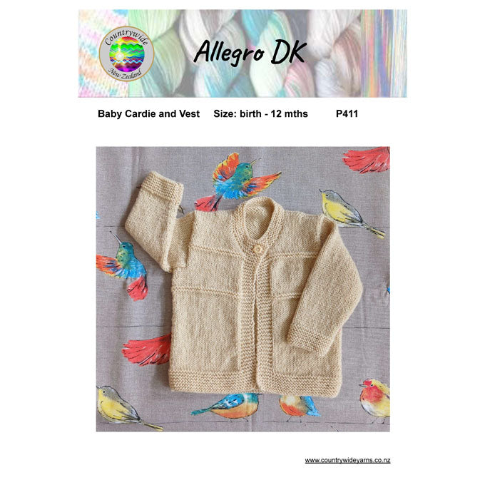 P411 Baby Cardie and Vest