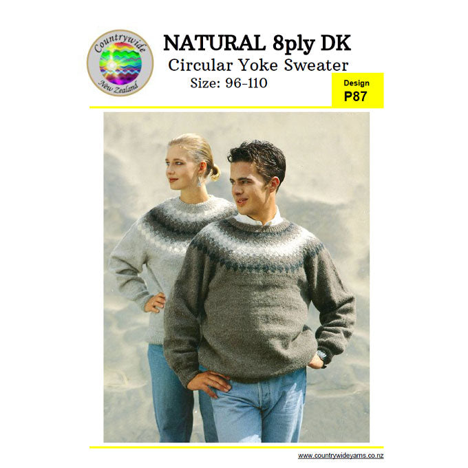 P87 Circular Yoke Sweater
