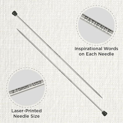 Knit Pro The Mindful Collection Single Pointed Needles 25cm