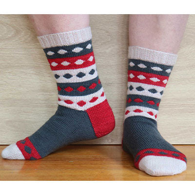 Dotty Colourwork Socks Digital Download