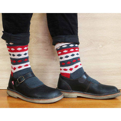 Dotty Colourwork Socks Digital Download