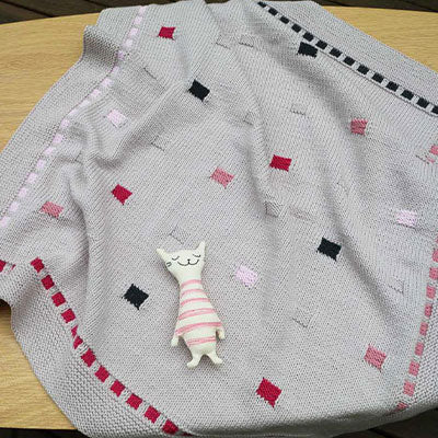 Small Blocks Baby Blanket Digital Download