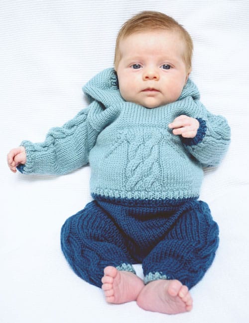 058 Cabled Hoodie & Pants 8ply