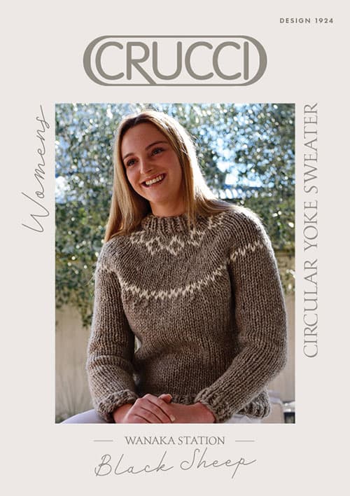 1924 Ladies Circular Yoke Sweater