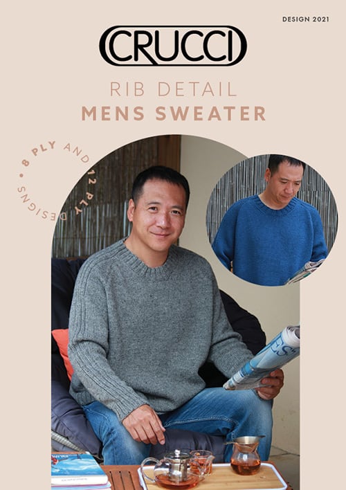 2021 Rib Detail Mens Sweater