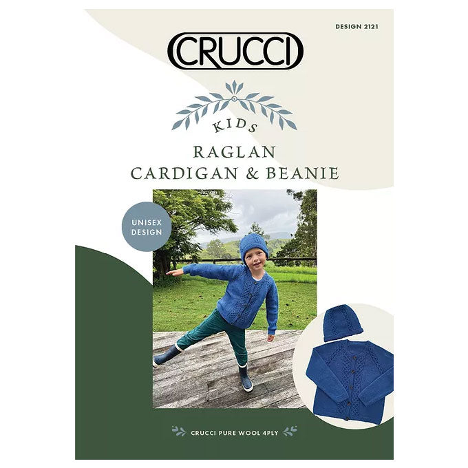 2121 Kids Raglan Cardigan & Beanie