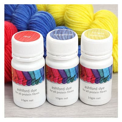 Ashford Dye Primary Colour Kit