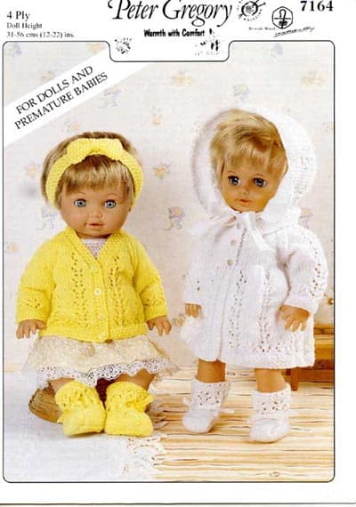 7164 Dolls Cardigan & Matinee Sets
