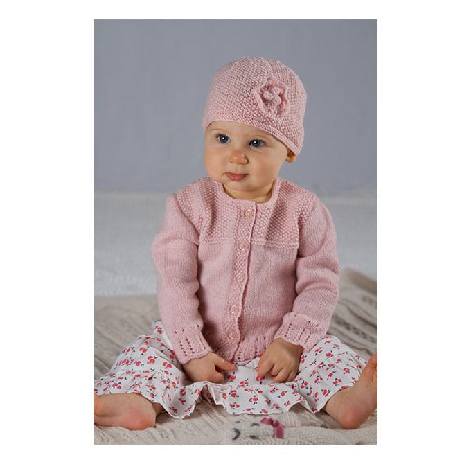 BC39 Abigail Cardi and Hat 4ply