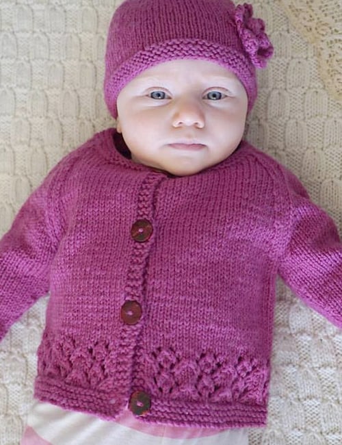 BC66 Harriet Cardi & Hat 8ply