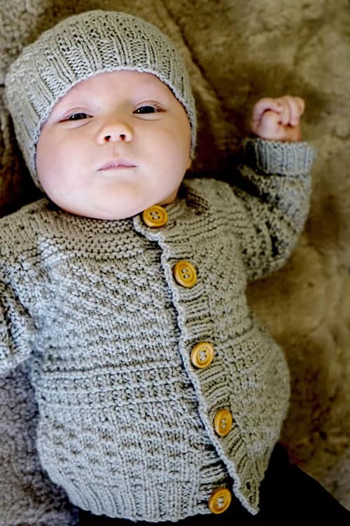 BC64 Austin Cardi & Beanie  8ply