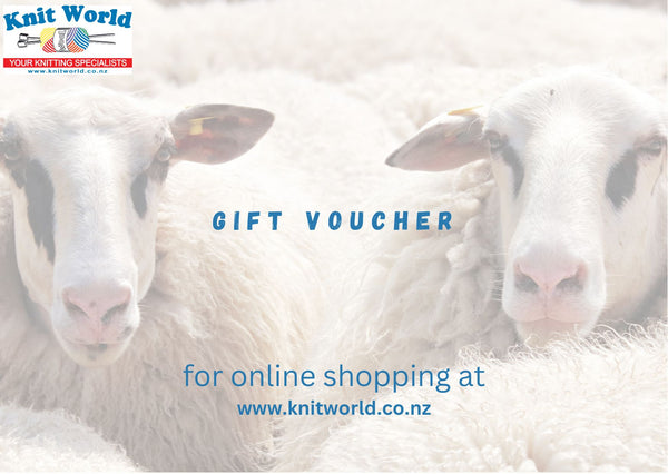 Online Knit World Gift Vouchers - can only be used online