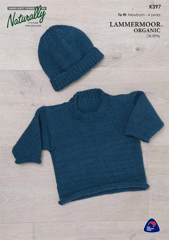 K397 Rolled Edges Sweater & Hat