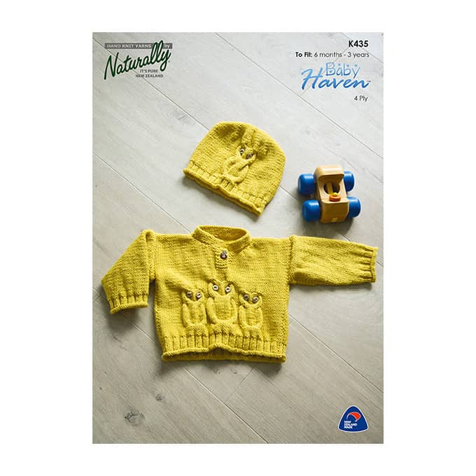 K435 Owl Sweater & Hat