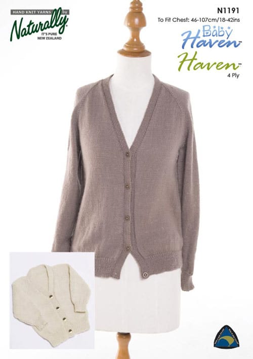 N1191 Raglan Family Cardigan