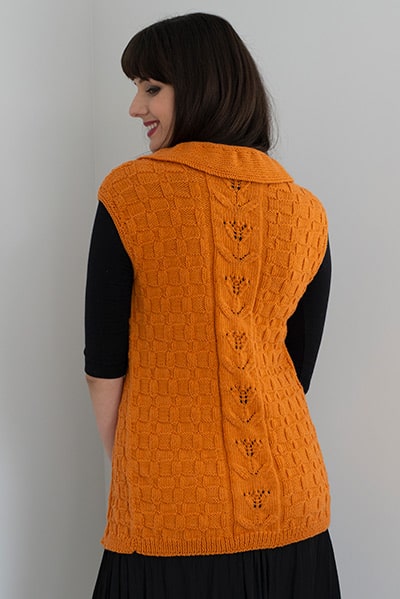 N1517 Texture & Lace Vest