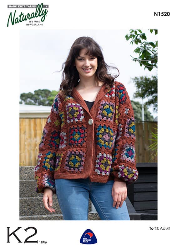 crochet square jacket