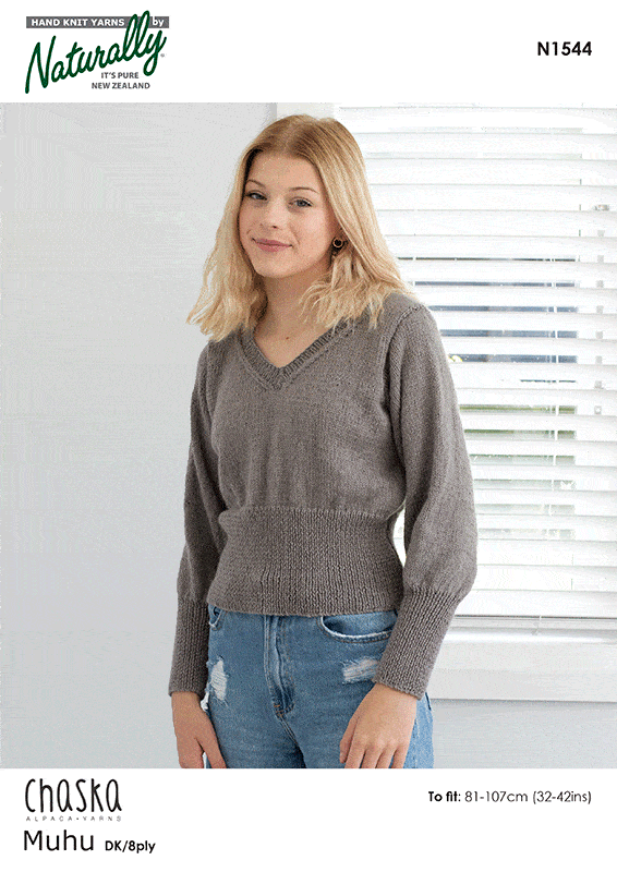 N1544 Fitting Cropped Sweater