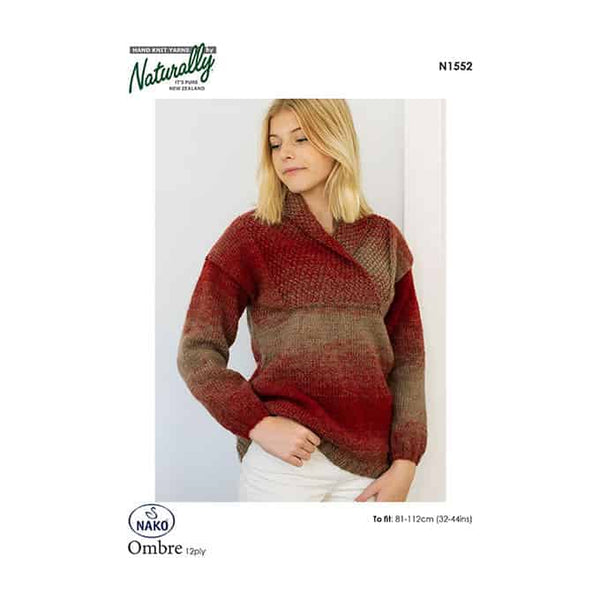 N1552 Jumper with Fold-Over Collar