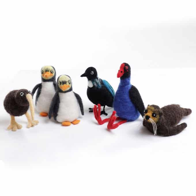 Ashford New Zealand Wildlife Series Needle Felting Kits