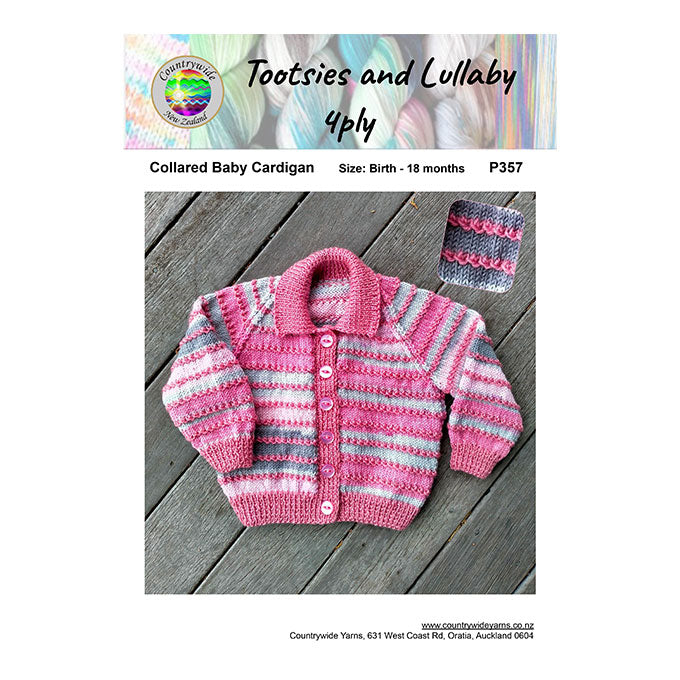 P357 Collared Baby Cardigan